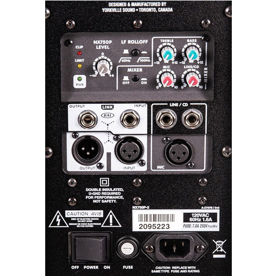 Yorkville NX750P-2 12" Powered Loudspeaker