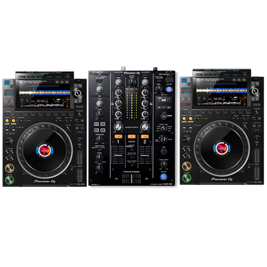 (2) Pioneer CDJ-3000 & DJM-450 Package