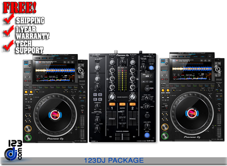 (2) Pioneer CDJ-3000 & DJM-450 Package