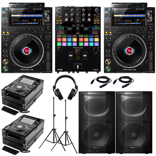 (2) Pioneer CDJ-3000 & DJMS7 with XPRS12 Package