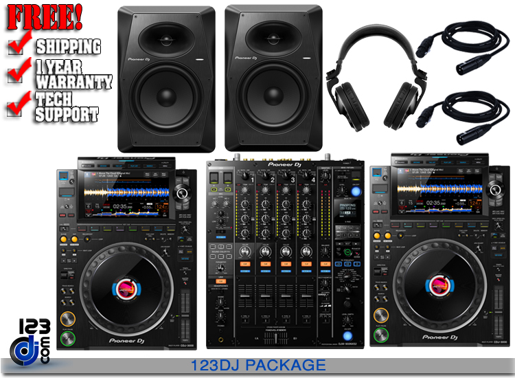 (2) Pioneer CDJ-3000 & Pioneer DJM-900NXS with VM-80 Pair Package