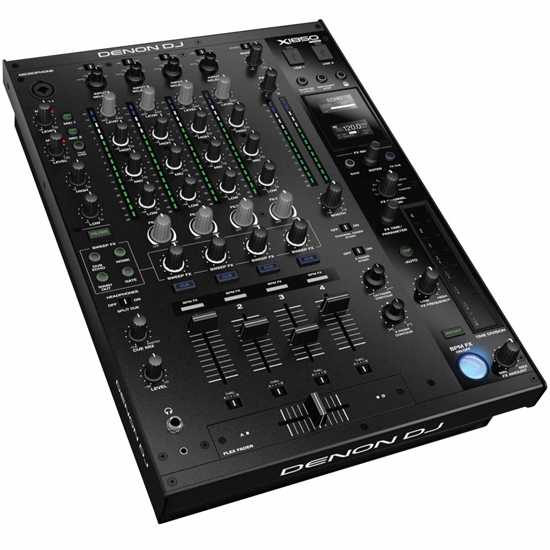 (2) Denon DJ SC6000M Prime Media Players and X1850 Prime 4-Channel Club Mixer with Black ATA Cases Pro DJ Package