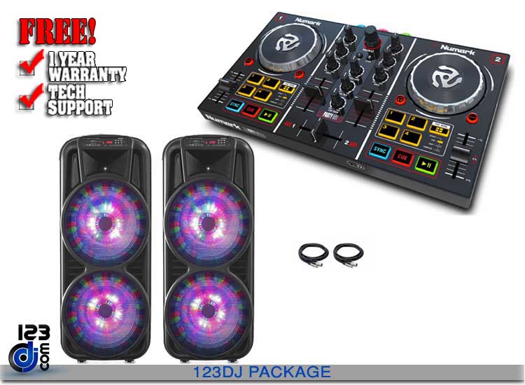 (2) Technical Pro PSHAKE3000 and Numark Party Mix Package