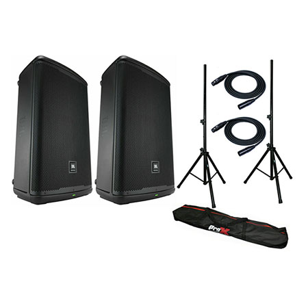 2x EON715 Speakers 2X EON715-CVR and SM58LC MIC