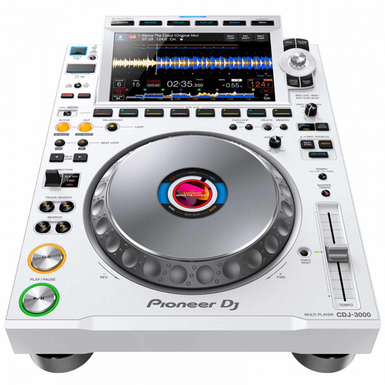 (2) Pioneer DJ CDJ-3000 White Flagship Pro-DJ Multi Players with Limited Edition White DJM-900NXS2 4-Channel Digital Pro-DJ Mixer Package