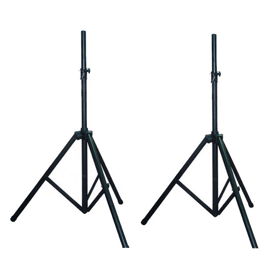 2x QSC CP8 + Tripod Pair w/ Carry Bag + XLR Cables 