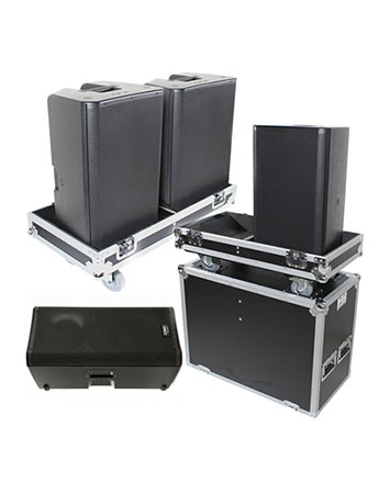 4X QSC K12.2 W/ 2X PROX FLIGHT CASE