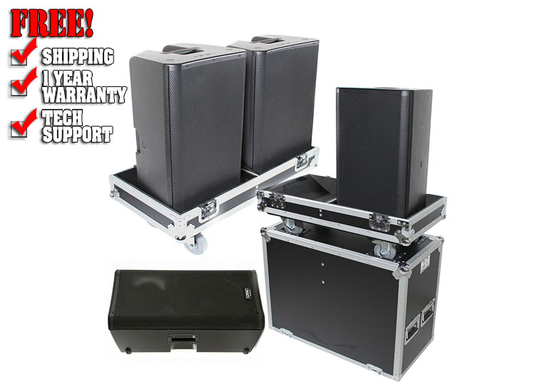 4X QSC K12.2 W/ 2X PROX FLIGHT CASE