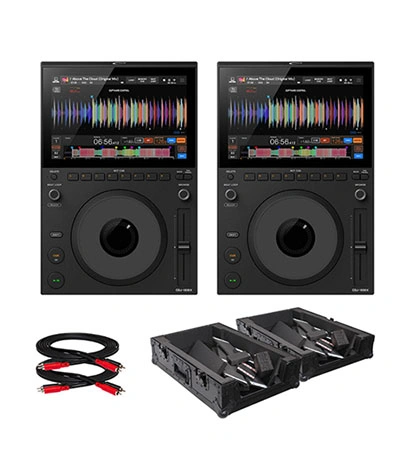 AlphaTheta CDJ-1500X DJ Media Player 2-Pack with Cases