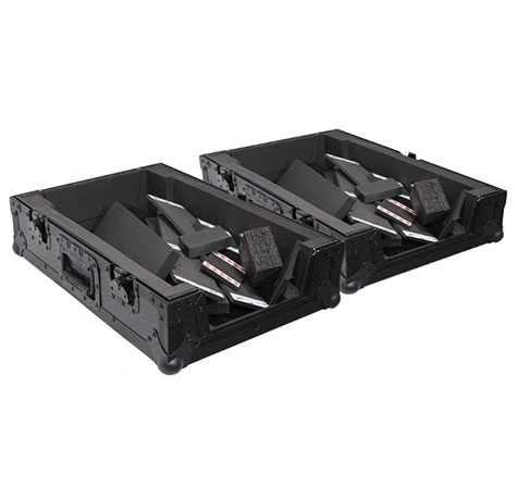 AlphaTheta CDJ-1500X 2-Pack with Black Flight Cases Bundle
