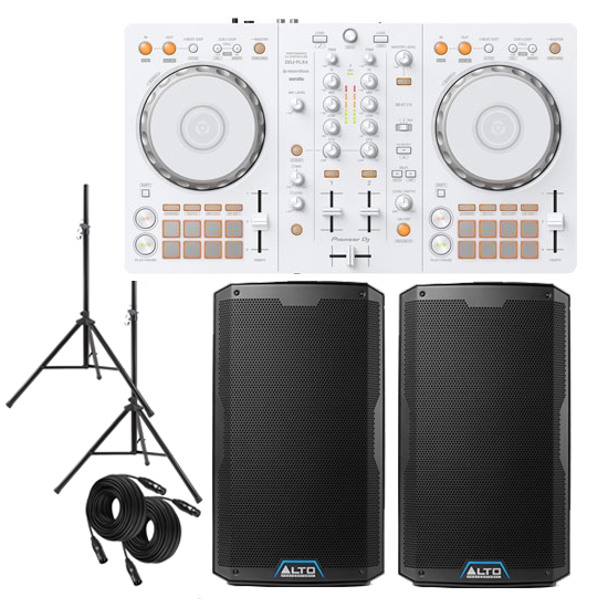 Alto TS415 & Pioneer DJ DDJ-FLX4 White Value Pack