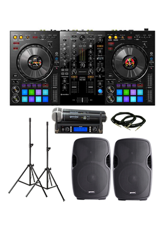 Pioneer DDJ 800 & Gemini AS-08P with Gemini UHF-6200M Pack