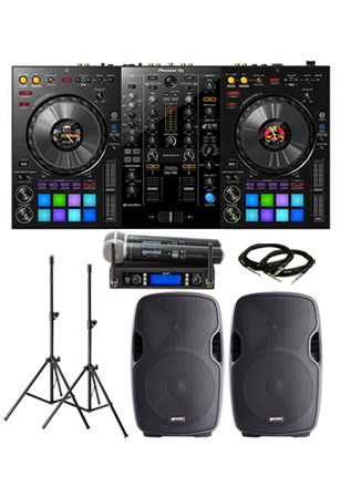 Pioneer DDJ 800 & Gemini AS-12P with Gemini UHF-6200M Pack