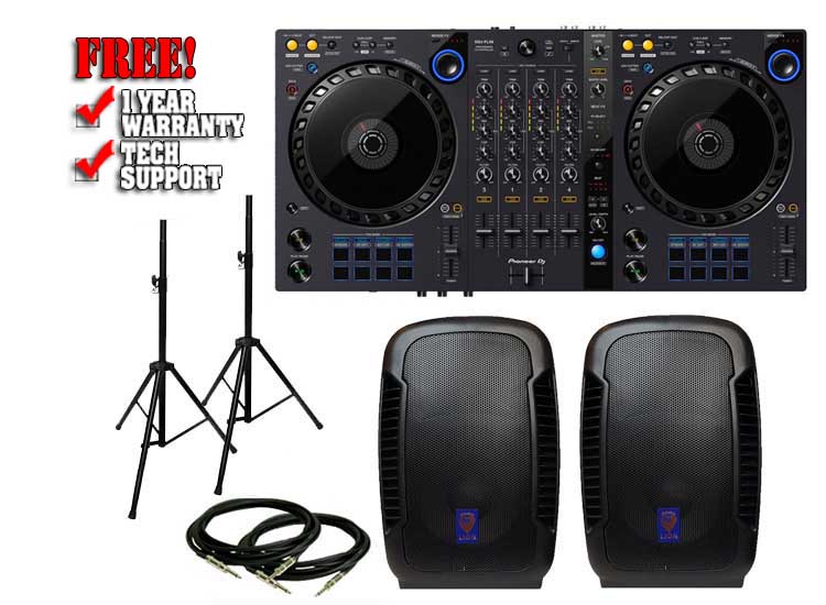 Pioneer DDJ-FLX6 & Technical Pro Lion 12" Pack