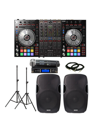 Pioneer DDJ-SX3 Gemini AS-15P and UHF-6200M Pack