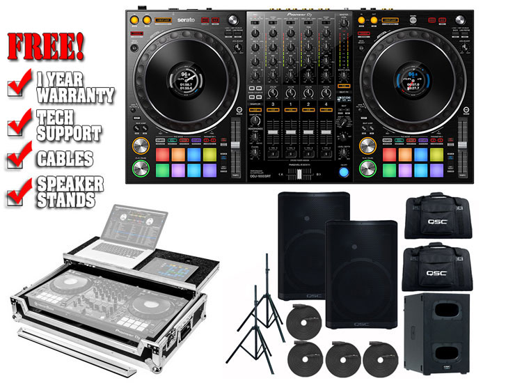 Pioneer DDJ1000SRT and QSC CP12 & KS112 Package