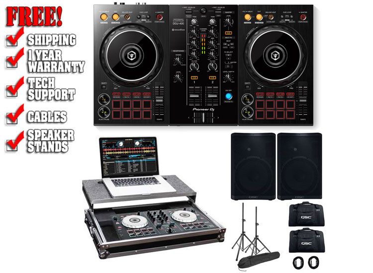 Pioneer DDJ-400 and QSC CP12 value Package