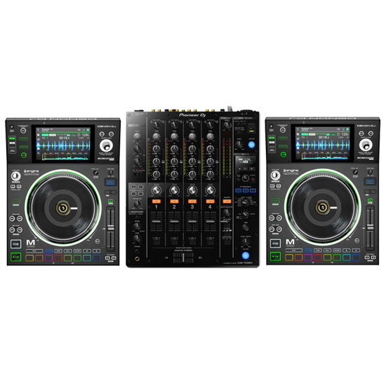 Denon DJ SC5000M Pioneer DJ DJM-750MK2 Mixer Bundle