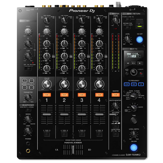 Denon DJ SC5000M Pioneer DJ DJM-750MK2 Mixer Bundle