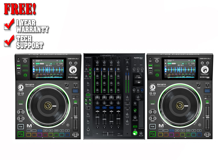 Denon DJ SC5000M and X1800 Bundle