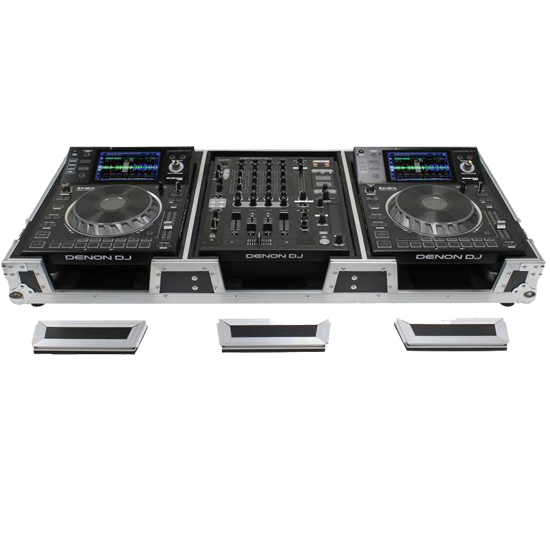 Denon DJ SC5000M X1800 Mixer Odyssey FZ12CDJWXD Coffin Bundle