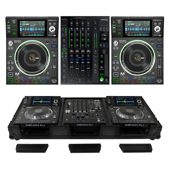 Denon DJ SC5000M X1800 Odyssey FZ12CDJWXDBL Coffin Bundle