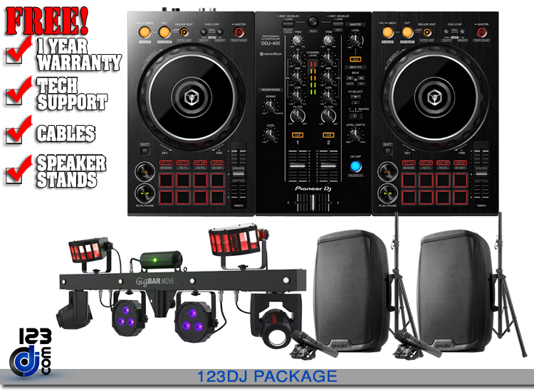 DDJ-400 with 15 Speakers Package, DJ Packages