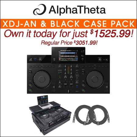 AlphaTheta XDJ-AN DJ Controller with Black Flight Case