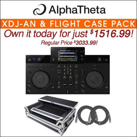 AlphaTheta XDJ-AN DJ Controller with Flight Case Package