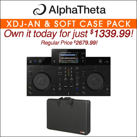 AlphaTheta XDJ-AN DJ Controller with Gator Soft Case