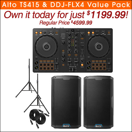 Alto TS415 & Pioneer DJ DDJ-FLX4 Value Pack
