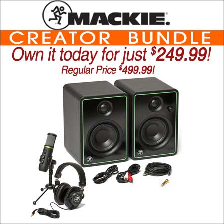 Mackie Creator Bundle with USB Microphone and Monitors