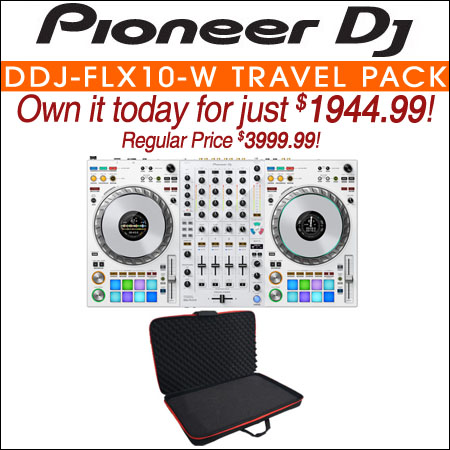 Pioneer DJ DDJ-FLX10-W Flight Pack