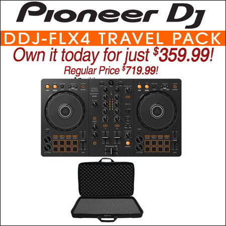 Pioneer DJ DDJ-FLX4 Travel Pack