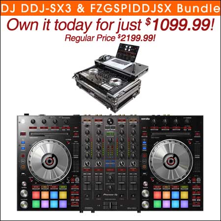 PIONEER DJ DDJ-SX3 ODYSSEY FZGSPIDDJSX Case Bundlee