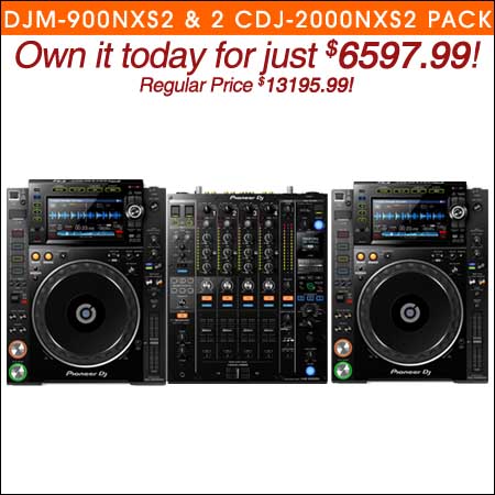 PIONEER DJ DJM-900NXS2 + 2 CDJ-2000NXS2 COMPLETE SYSTEM