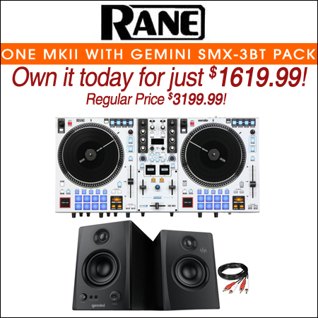 Rane ONE MKII with Gemini SMX-3BT Pack