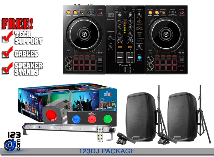 Jam Pack Silver DDJ-400 & AS-2115BT-PK Package