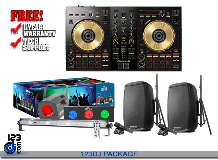 Jam Pack Silver DDJ-SB3-N Gold & AS-2115BT-PK Package