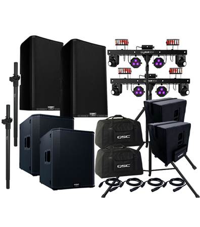 QSC K12.2 & KS118 Chauvet Gigbar Move Package