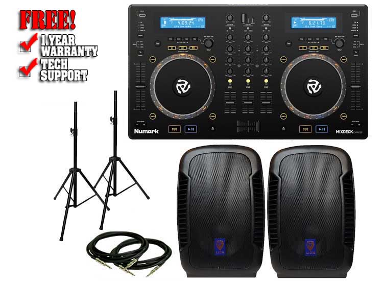 Numark MixDeck Express & Technical Pro Lion 12" Pack