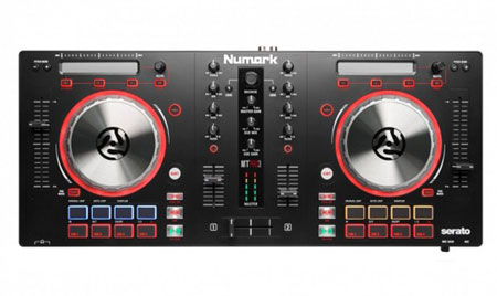 Numark MixTrack Pro 3 Controller and Gemini AS-15P Powered Speakers DJ Package