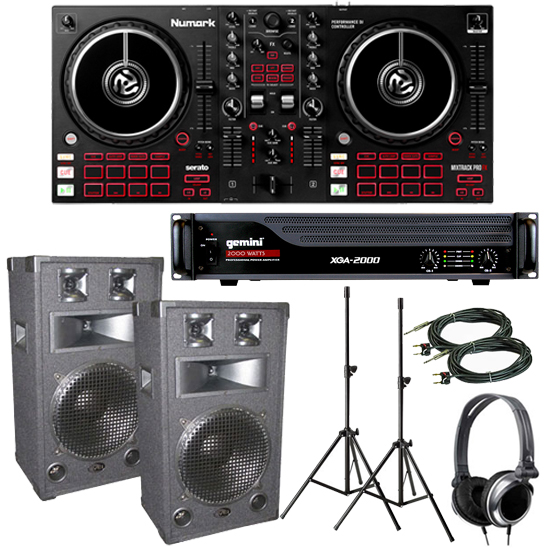 Numark Mixtrack Pro FX and VEI V1200 with Gemini XGA-2000 Package