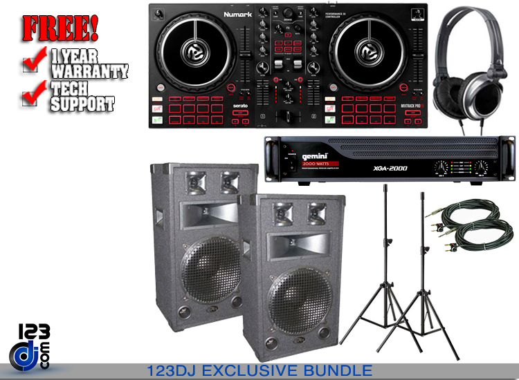 Numark Mixtrack Pro FX and VEI V1200 with Gemini XGA-2000 Package