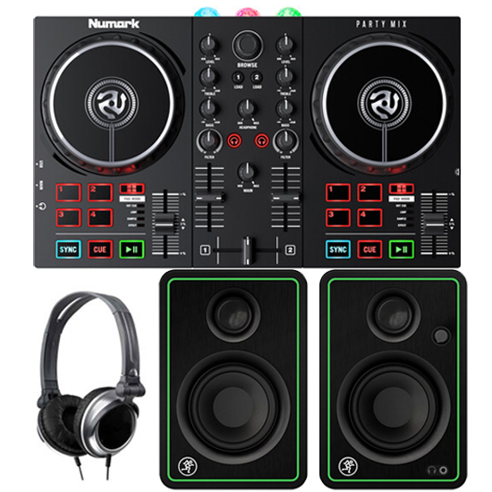 Numark Party Mix & Mackie CR3-X Package