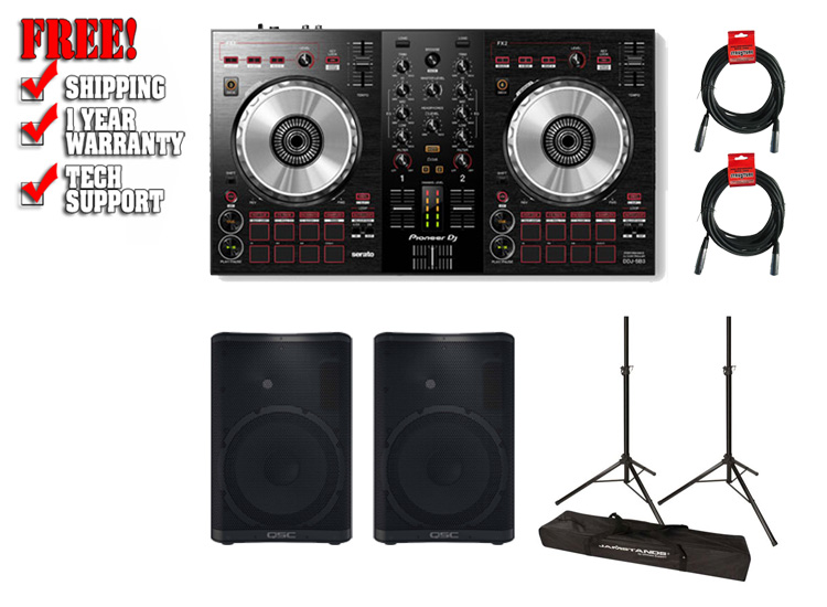 QSC CP12 and Pioneer DDJ-SB3 Package