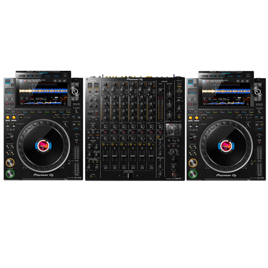 (2) Pioneer DJ CDJ-3000 & Pioneer DJ DJM-V10 Bundle