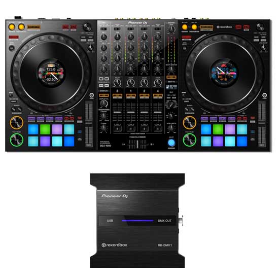 PIONEER DDJ-1000 rekordbox Controller + RB-DMX1 Lightshow Interface Bundle