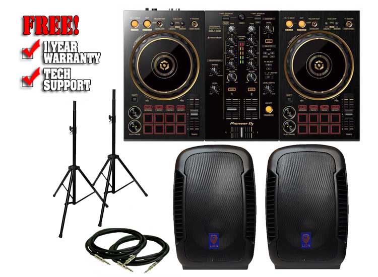 Pioneer DDJ-400-N & Technical Pro Lion 12" Pack