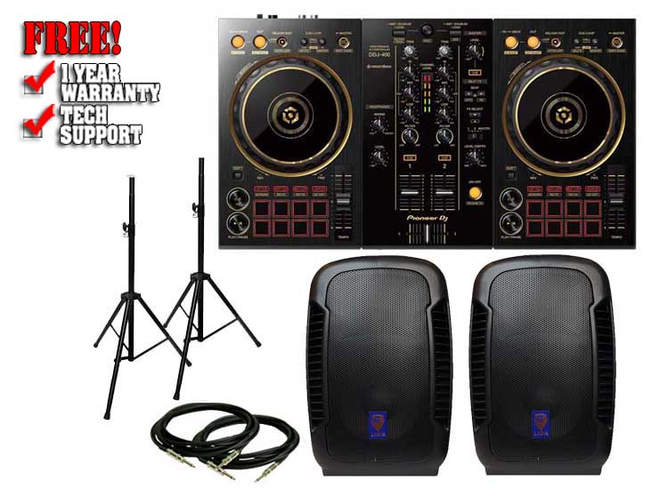 Pioneer DDJ-400-N & Technical Pro Lion 15" Pack